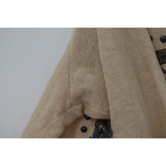 Denim & Supply Ralph Lauren‎ Sweatshirt Womens M Dream Catcher Studded Cream - Picture 6 of 11